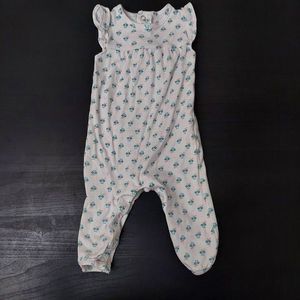 Carter’s Blue Floral Jumpsuit  Romper 6 Months Baby Girl Flowers Lightweight